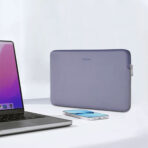 WiWU Skin Zero Sleeve กระเป๋าซอง Laptop/MacBook 14″ – Purple - Image 5