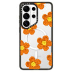 (⭐ซื้อเคส+ฟิล์มกระจก ลด 300 บาท) Casetify Impact Case เคส Galaxy S26 Ultra - Crochet Flowers – Red