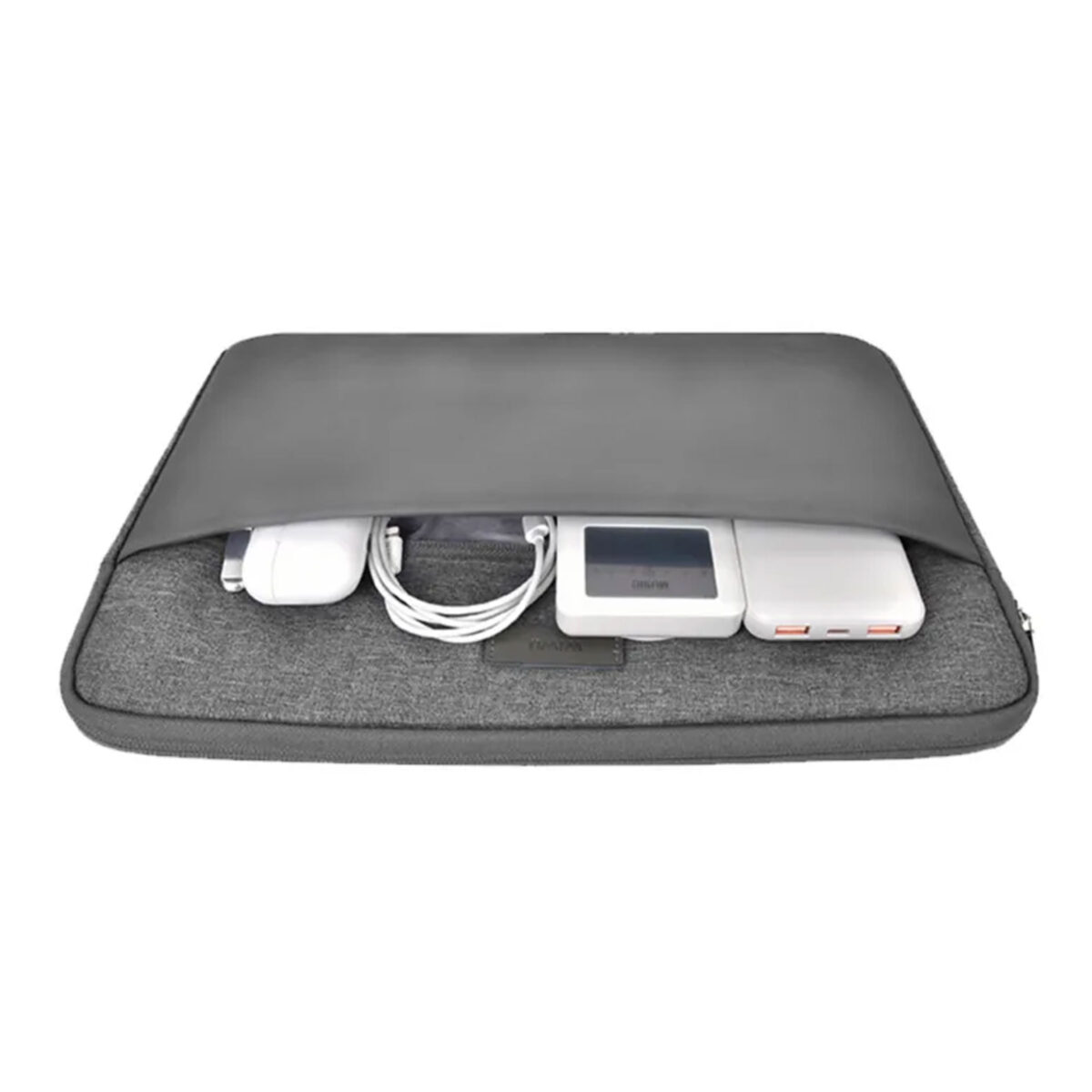WiWU Minimalist Laptop Sleeve ซองกระเป๋า Laptop/MacBook ขนาด 14″ – Gray - Image 4
