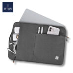 WiWU Alpha Slim Sleeve ซองกระเป๋าใส่ Laptop/MacBook ขนาด 14″ – Grey - Image 5