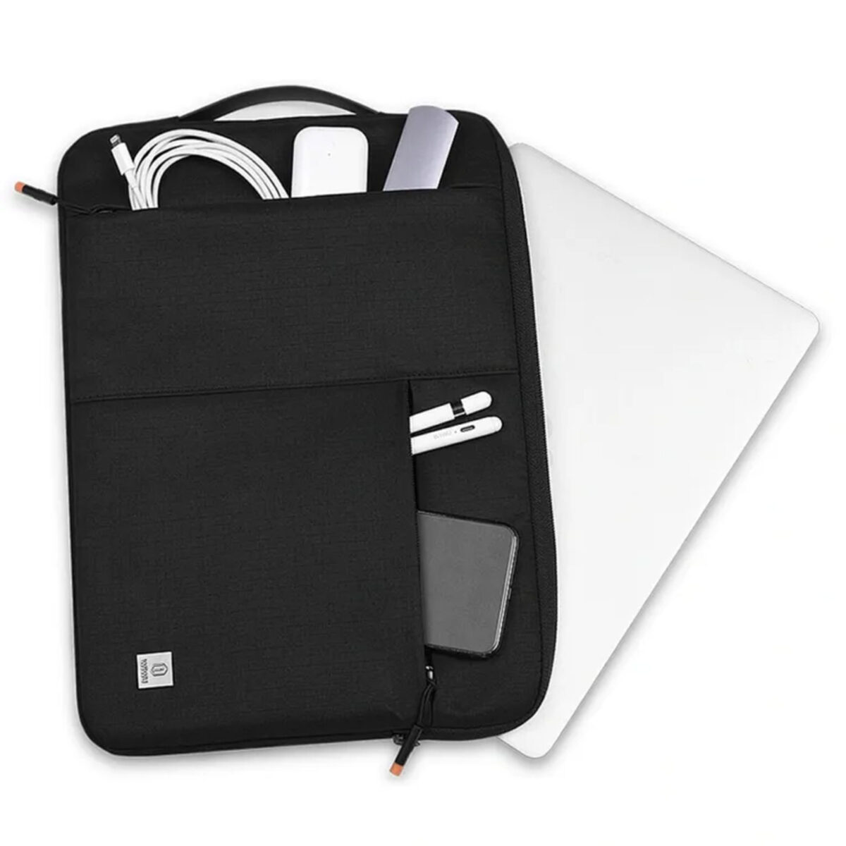 WiWU Alpha Slim Sleeve ซองกระเป๋าใส่ Laptop/MacBook ขนาด 13″ – Black - Image 6