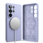 (⭐ซื้อเคส+ฟิล์มกระจก ลด 200 บาท) Ringke Silicone Magnetic Case เคส Galaxy S26 Plus – Lavender - Image 2