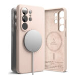 (⭐ซื้อเคส+ฟิล์มกระจก ลด 200 บาท) Ringke Silicone Magnetic Case เคส Galaxy S26 Ultra – Pink Sand - Image 2