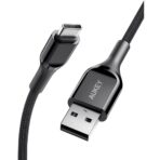 (มีพร้อมส่ง) AUKEY CB-CD44 Nylon Cable USB-A to USB-C สายชาร์จ USB-A to Type-C (2 เมตร) - Black