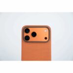 (⭐ซื้อเคส+ฟิล์มกระจก ลด 200 บาท) Wiwu Aramid Armor DCC-208 Case เคส iPhone 17 Pro Max - Orange & Gold - Image 6