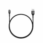 (มีพร้อมส่ง) AUKEY CB-CD44 Nylon Cable USB-A to USB-C สายชาร์จ USB-A to Type-C (2 เมตร) - Black - Image 2