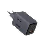 AUKEY PA-C5 Comet Mix 3 100W PD Wall Charger with GaN (Adapter | PD | PPS | QC5.0) - Gray