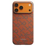 (มีพร้อมส่ง) (⭐ซื้อเคส+ฟิล์มกระจก ลด 300 บาท) PITAKA Monogram Leaping Edge Case เคส iPhone 17 Pro Max – Blue Orange