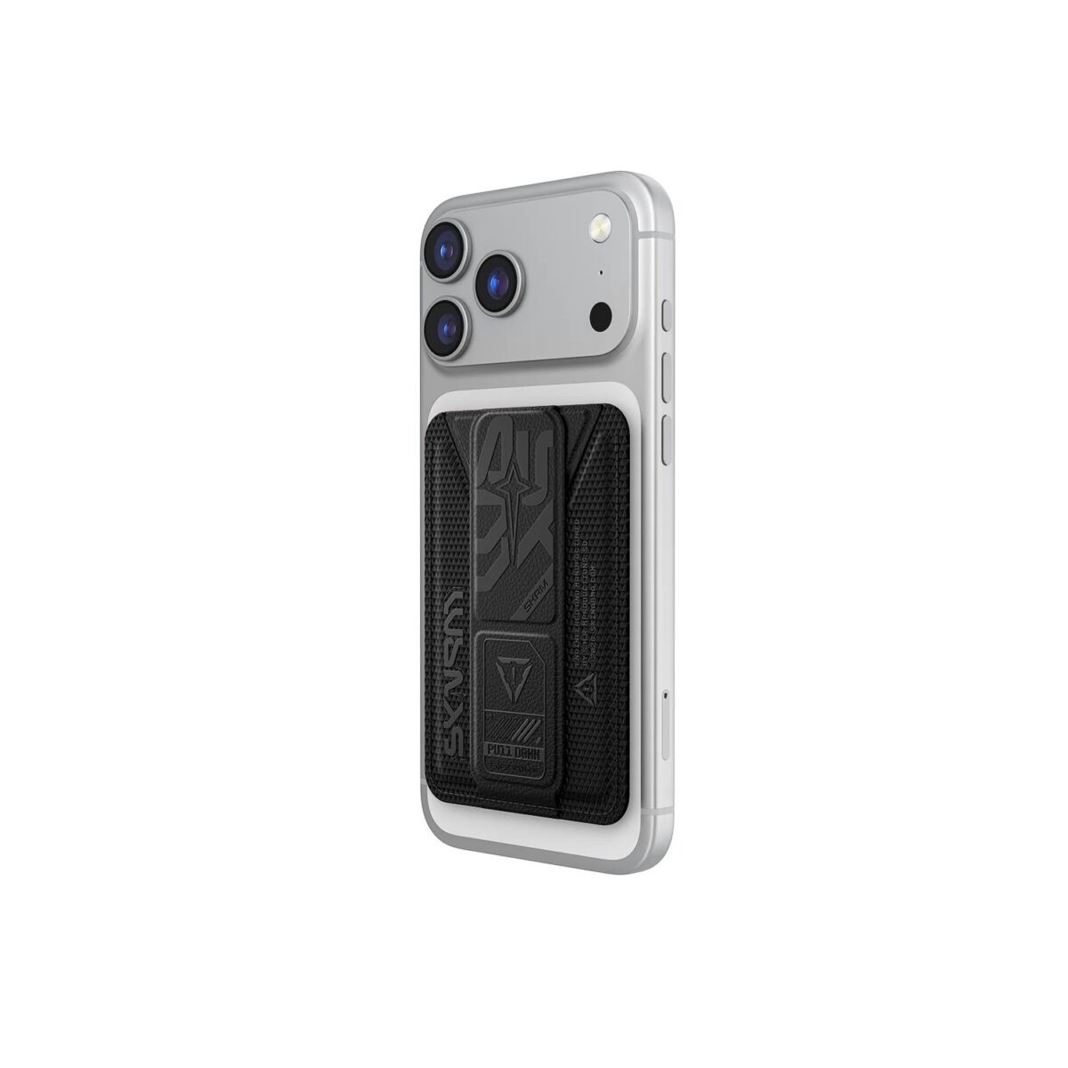 Skinarma Phantom Card Holder with Grip Stand Magnetic - Black - Image 2