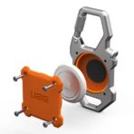 UAG Monarch Case เคส AirTag – Orange/Silver - Image 3