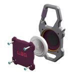 UAG Monarch Case เคส AirTag –  Deep Purple Synth - Image 3