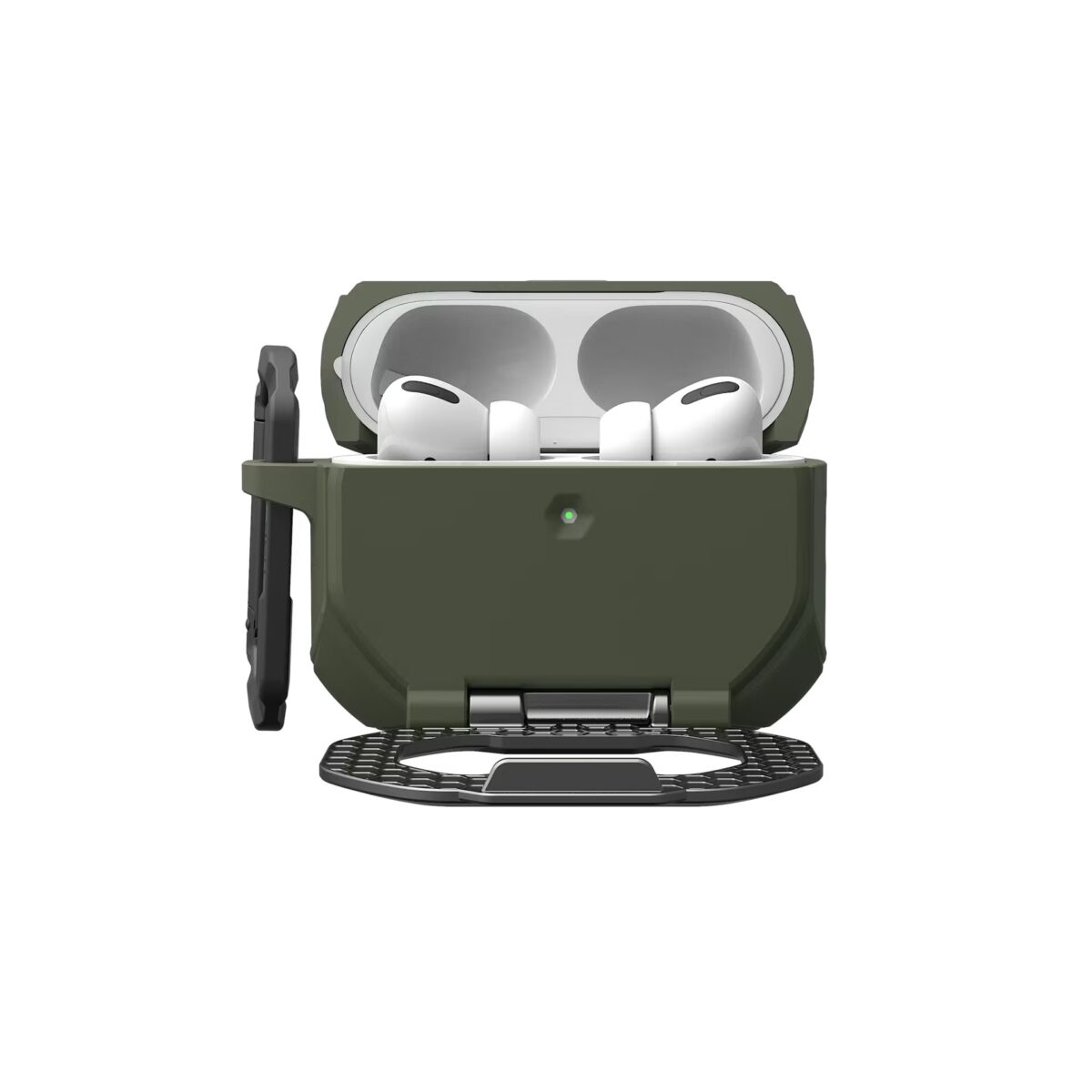UAG Monarch Case เคส AirPods Pro 3 – Olive Drab/Silver - Image 3