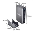 Go-Des Desktop Charging Station 1000W GD-B961 - Dark Gray - Image 3