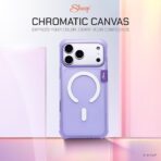 Sheep Chromatic  Canvas Magnetic Case เคส iPhone 14 Pro Max- Matte Purple