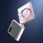 (ขายดี) Araree Duple M Stand Case เคส Samsung Galaxy Z Flip 8 - Clear - Image 2