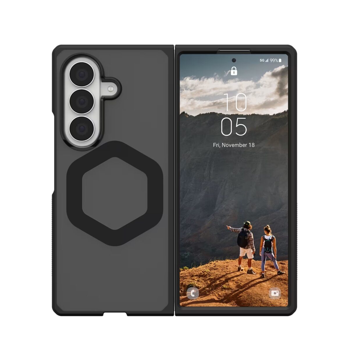 (ขายดี) UAG Mouve with Magnet Case เคส Samsung Galaxy Z Fold 8 Ultra – Ash - Image 3