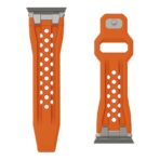 UAG Monarch สายนาฬิกา Apple Watch 42/44/45/49mm – Orange/Titanium - Image 5