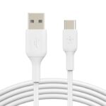 Belkin BoostCharge (PVC) Cable สายชาร์จ USB-A to C 15 W (2 เมตร) – White