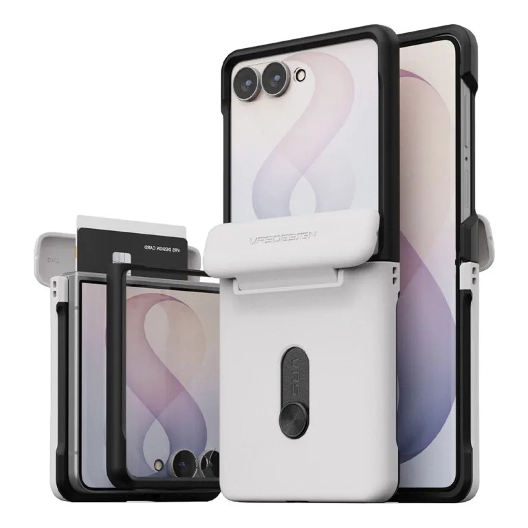 VRS-Modern-Go-Case-Galaxy-Z-Flip-8-10 (ขายดี) VRS Modern Case เคส Galaxy Flip 8 – Cream - Image 1