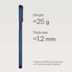 Pitaka Sakura Hours Edge Case เคส iPhone 17 Pro Max – Nightfall Blue - Image 4
