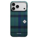 (⭐ซื้อเคส+ฟิล์มกระจก ลด 300 บาท) Pitaka Flora in Grid Edge Case iPhone 17 Pro – Forest Dawn
