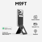Moft Trackable Tripod Wallet (MOVAS) Apple Find My - Jet Black