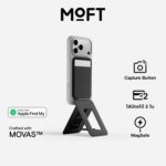 Moft Trackable Tripod Wallet (MOVAS) Apple Find My - Jet Black