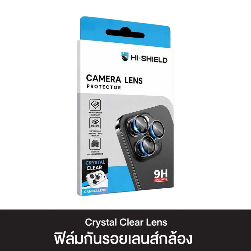 Hi-Shield Crystal Clear Camera Lens แหวนกันรอยเลนส์กล้อง iPhone 18 Clear