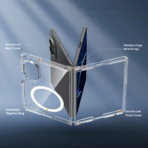 No Brand Magsafe Case เคส Samsung Galaxy Z Fold 8 - Clear - Image 3