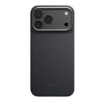 (มีพร้อมส่ง) Pitaka Edge Case เคส iPhone 18 Pro Max / iPhone 17 Pro Max - Black/ GreyTwill