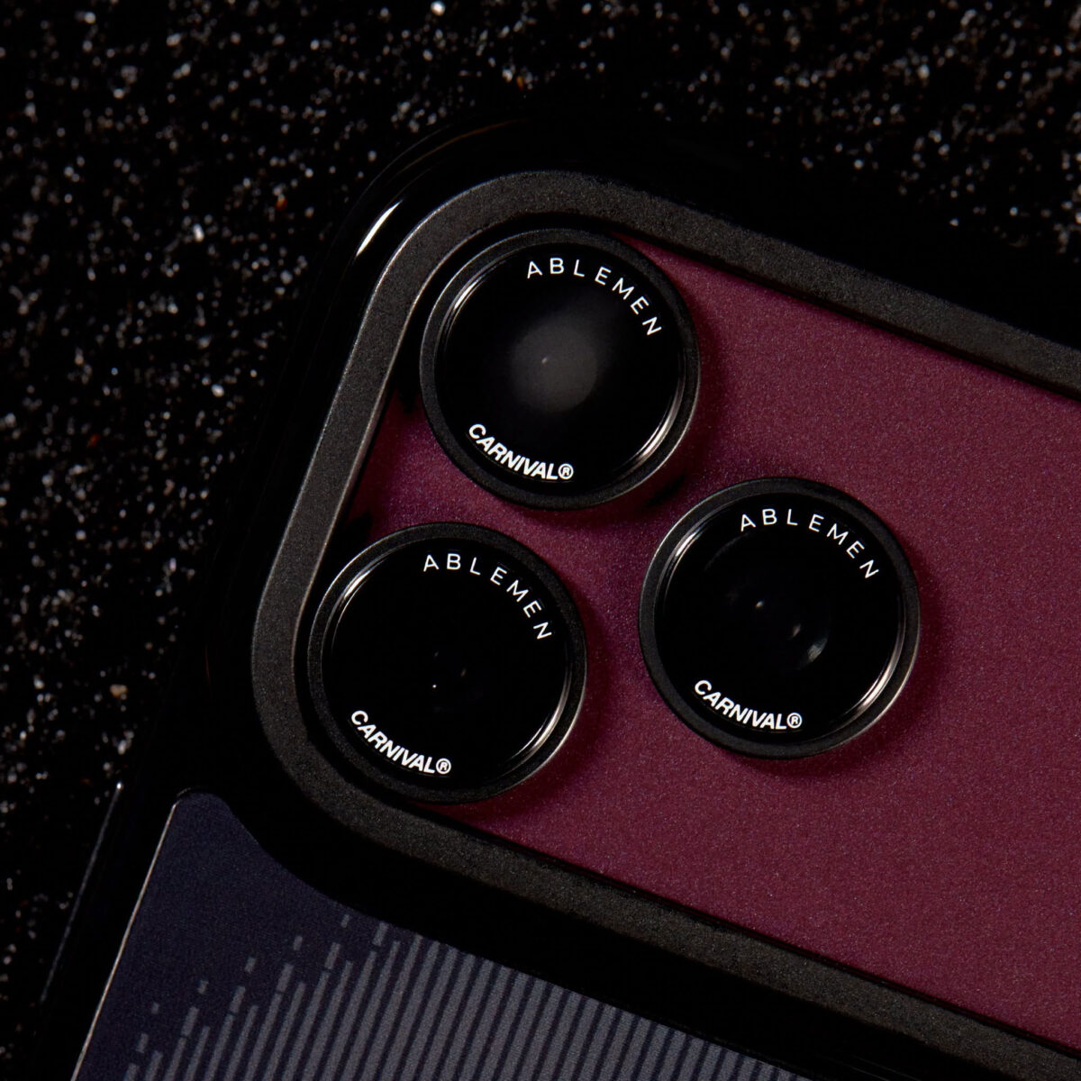 CARNIVAL X ABLEMEN Metal Matte Lens แหวนกันรอยเลนส์กล้อง iPhone 18 Pro/18 Pro Max - Black [Pre-Order] - Image 4