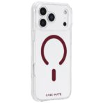 Case-Mate Tough MagSafe Case เคส iPhone 18 Pro Max / iPhone 17 Pro Max - Clear/Crimson Ring [Pre-Order] - Image 2