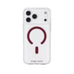 Case-Mate Tough MagSafe Case เคส iPhone 18 Pro Max / iPhone 17 Pro Max - Clear/Crimson Ring [Pre-Order]