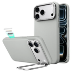 ESR Leather Stash Stand (Camera Control) Case เคส iPhone 18 Pro Max / 17 Pro Max – Grey [Pre-Order]