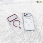 Gizmo Camera Stand MagSafe Case เคส iPhone 18 Pro / 17 Pro - Silver - Image 4