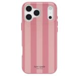 Kate Spade Prints (MagSafe) Case เคส iPhone 18 Pro Max / 17 Pro Max – Bold Stripe Rose Coral
