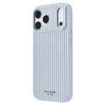 Kate Spade Prints (MagSafe) Case เคส iPhone 18 Pro / 17 Pro – Faux Stripe Diamond Blue - Image 3