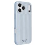 Kate Spade Prints (MagSafe) Case เคส iPhone 18 Pro / 17 Pro – Faux Stripe Diamond Blue - Image 2