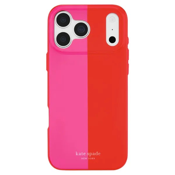 Kate-Spade-Prints-(MagSafe)-Case–iPhone-18-Pro-Max-17-Pro-Max-93 Kate Spade Prints (MagSafe) Case เคส iPhone 18 Pro Max / 17 Pro Max – Racing Stripe Pop Pink - Image 1