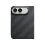 Pitaka Edge Case เคสฝาหลัง iPhone 18 Duo – Black/Grey(Twill) [Pre-Order]