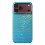 Pitaka Edge  Glints of Gold Case เคส iPhone 18 Pro Max - Lucid Blue [Pre-Order] - Image 4