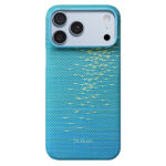 Pitaka Edge  Glints of Gold Case เคส iPhone 18 Pro Max - Lucid Blue [Pre-Order]