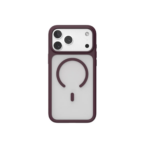 Power Support Air Jacket Magsafe Hybrid Frost Case เคส iPhone 18 Pro Max - Burgundy [Pre-Order]