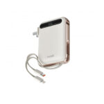 Uvolt Charger+Built-In Cable 3 in 1 Power Bank 10000 mAh 22.5W (UVP10AC-01) - White