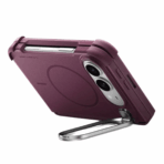 ESR Cyber Tough Stash Stand (Camera Control) Case เคส iPhone Duo – Deep Burgundy [Pre-Order] - Image 2