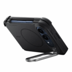 ESR Cyber Tough Stash Stand (Camera Control) Case เคส iPhone Duo – Black [Pre-Order] - Image 3