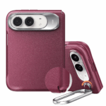 ESR Leather Stash Stand (Camera Control) Csae เคส iPhone Duo - Deep Burgundy [Pre-Order]