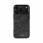 GRAMS(28) 121 MagSafe Leather (Snowflake Leather) เคส iPhone 18 Pro / 17 Pro - Black [Pre-Order]