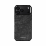 GRAMS(28) 121 MagSafe Leather (Snowflake Leather) เคส iPhone 18 Pro Max / 17 Pro Max - Black [Pre-Order]