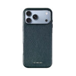 GRAMS(28) 121 MagSafe Leather (Pebbled Leather) – เคส iPhone 18 Pro Max / 17 Pro Max – Dark Blue [Pre-Order]